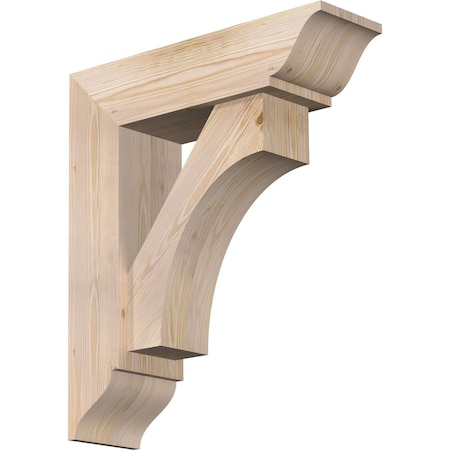 Westlake Traditional Smooth Bracket W/ Offset Brace, Douglas Fir, 7 1/2W X 26D X 30H